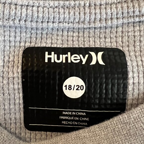 Boys 18/20 Hurley Long sleeve with Logo - Picture 4 of 4